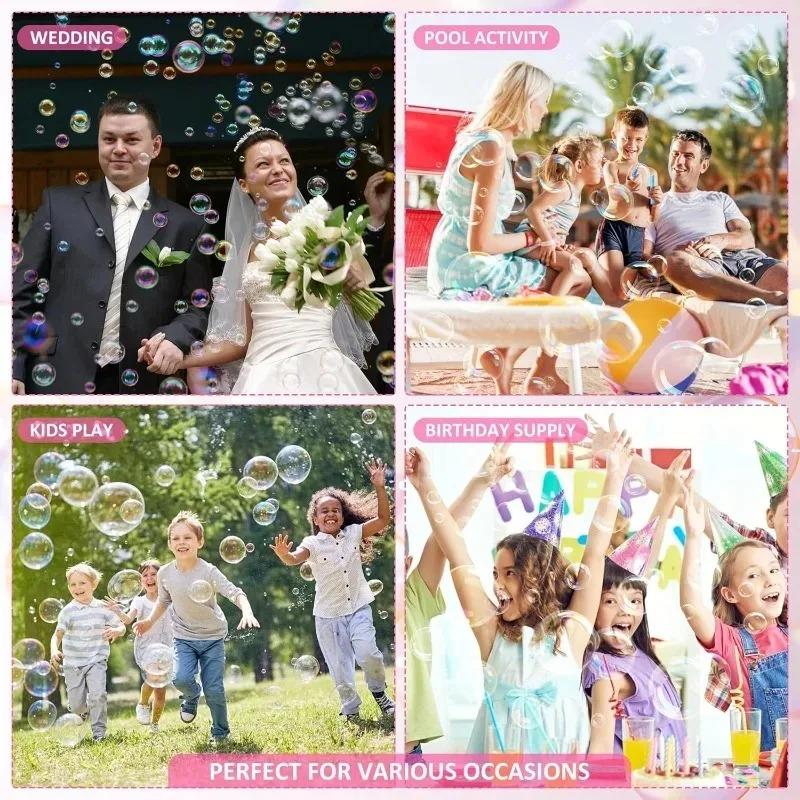 48/10 Pezzi Bottigliette Colorate con Bolle Tubetto Bacchetta Liquido Bottiglie Vuote Sapone Giocattoli per Bambini Decorazioni Bomboniere Festa di Compleanno Matrimonio