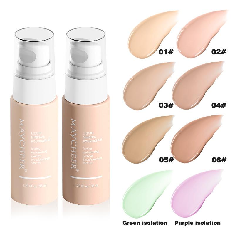 35ml Moisturizing and Isolating Cream Skin Color Corrector, Makeup Base Skin Color Correction, Concealer and Brightening Base Makeup, Invisible Pores