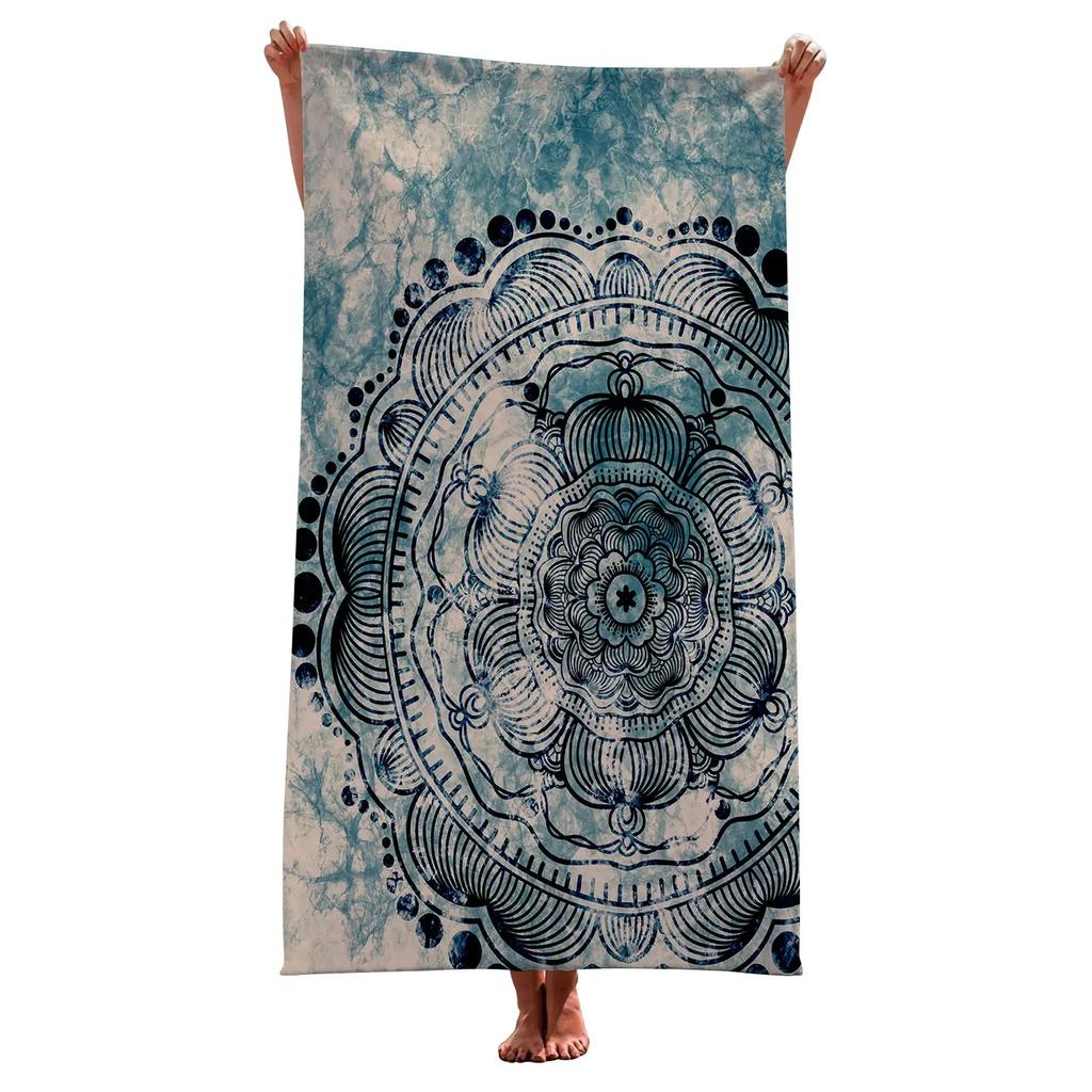 Bohemian Mandala Beach Towel Quick Dry Beach Towels Surf Poncho Microfiber Yoga Bath Towel Summer Swimming Travel Women Gift