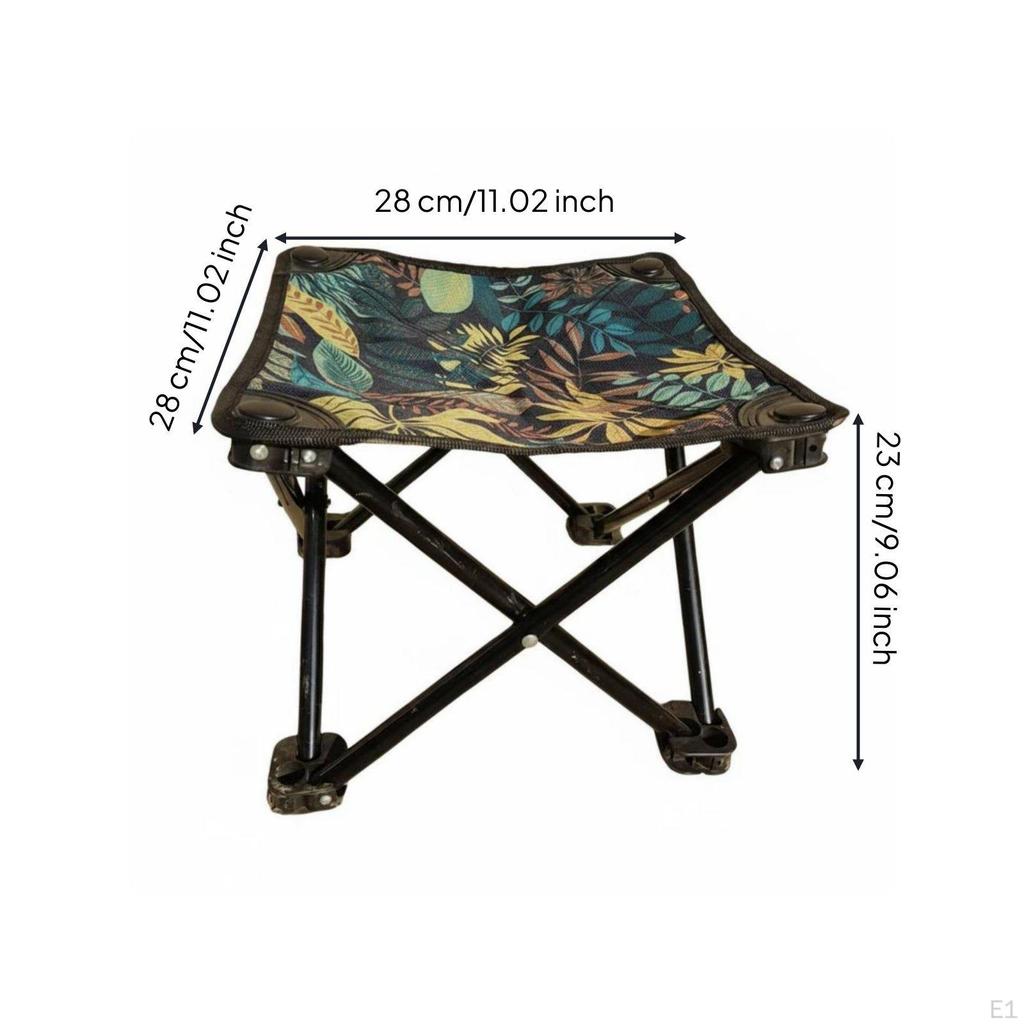 Small Canvas Stool Quick Setup Portable Folding Versatile Lightweight Travel Seat for Campers,