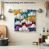 Wool Felt Cloud Raindrop Quick Dry Towel, Handmade Style Soft Bath Towel