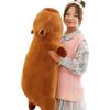 Kawaii Capybara Long Sleep Pillow Stuffed Capibara Plushie Cute Fluffy Doll Soft Sofa Cushion Nap Sleeping Toys for Home Bed