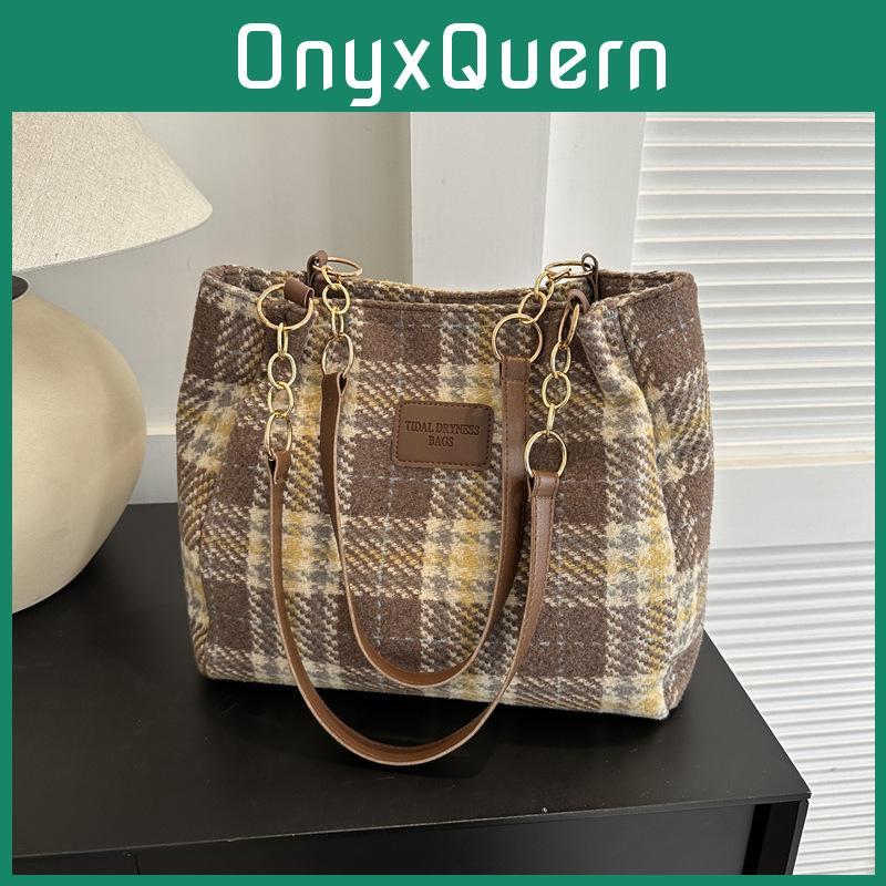 Fashionable Womens Large Capacity Brown Shoulder Bag With Unique Street Style Elements