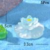 5Pcs Cartoon Kreative Lotus Blumen Figuren Leucht Figuren Ornamente Diy Landschaft Hause Dekoration Zubehör Geschenke