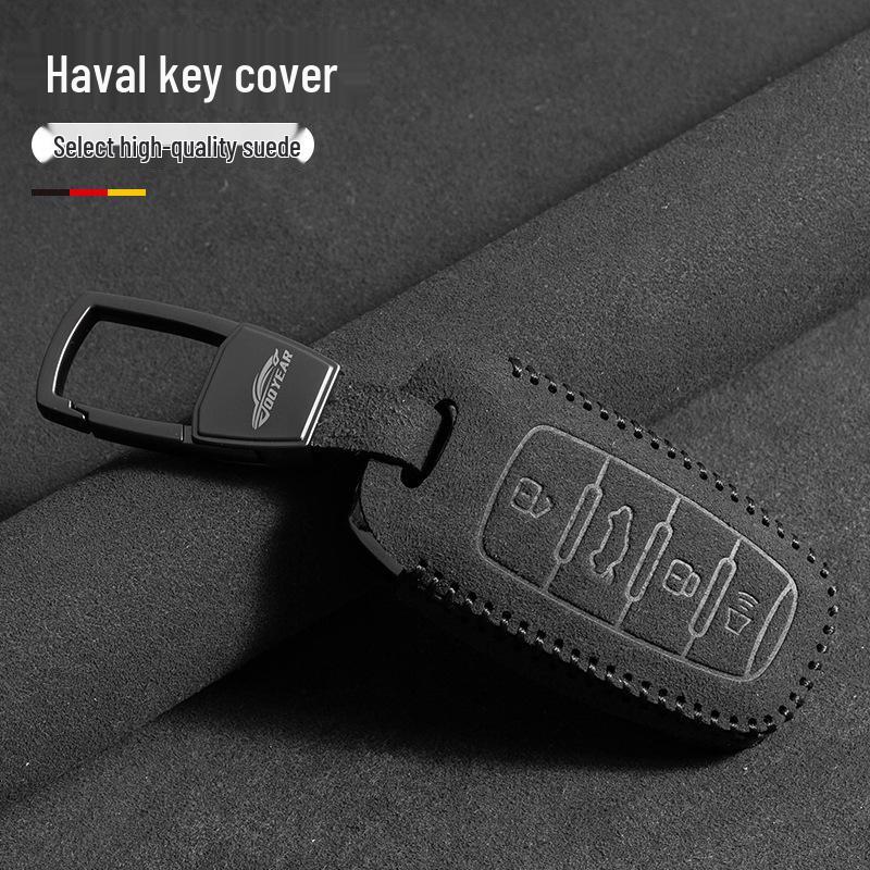Key Cover for Great Wall Haval: Big Dog, Menglong, H6, Chitu, H9, Xiaolong - Suede Bag for Men and Women.