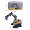 Remote Control Alloy Excavator Toy - Six-Channel Tracked Model for Kids