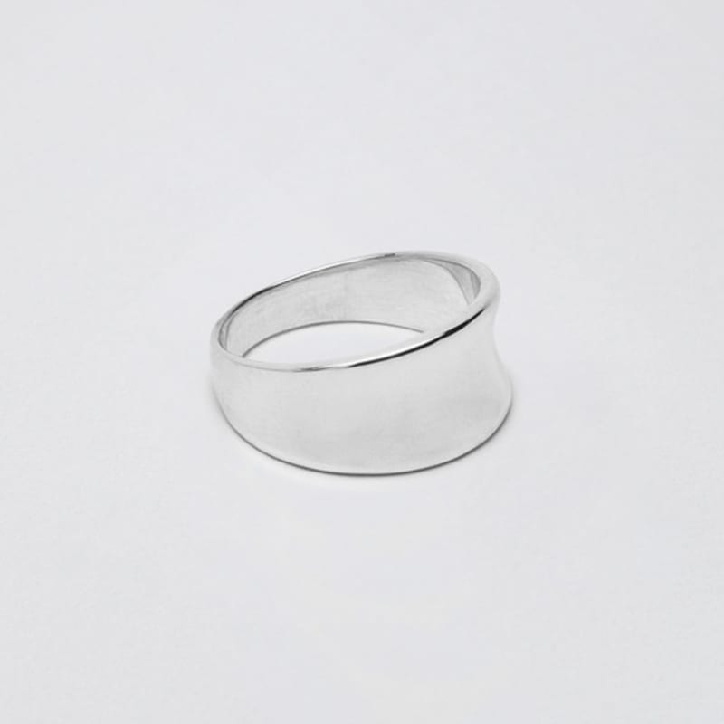 Another Layer Short Curved Ring (silver925)