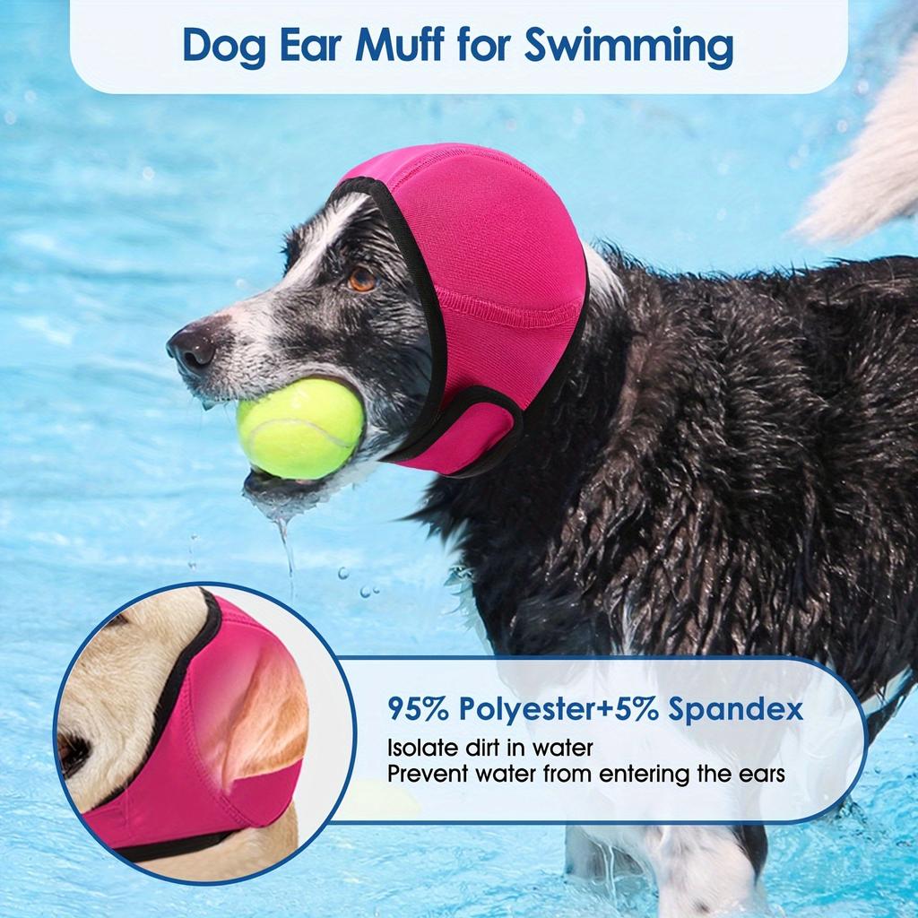 Pet Noise-Canceling Ear Muffs | Durable Outdoor Dog Headgear for All Breeds - Suitable for Poodles, Golden Retrievers| Anti-Anxiety Swimming Gear