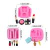 Silicone Cupcake Toppers Clay Chocolate Cake Decorations Mold 3D Makeup Tool Silicone Molds Lipstick Bottle Fondant Mold