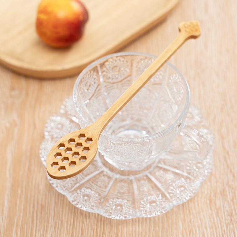 Japanese Beech Wood Honey & Coffee Stirring Spoon - Creative Lemon Design