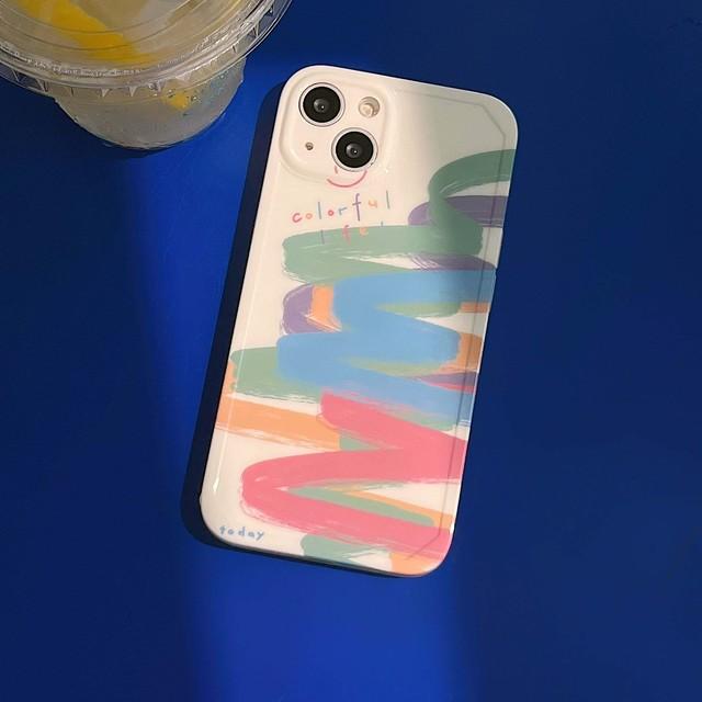 

Граффити 2023 Новый силиконовый чехол Imd мягкий красочный смайлик мультяшный милый чехол для телефона для iPhone 14promax Plus 11 12 13 Promax Xsmax X Xr For iphone 13promax