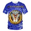 Summer Fashion Trend 3D Printing Cool Personalized Print Music Pattern Music Band Casual Comfortable Short Sleeved Top