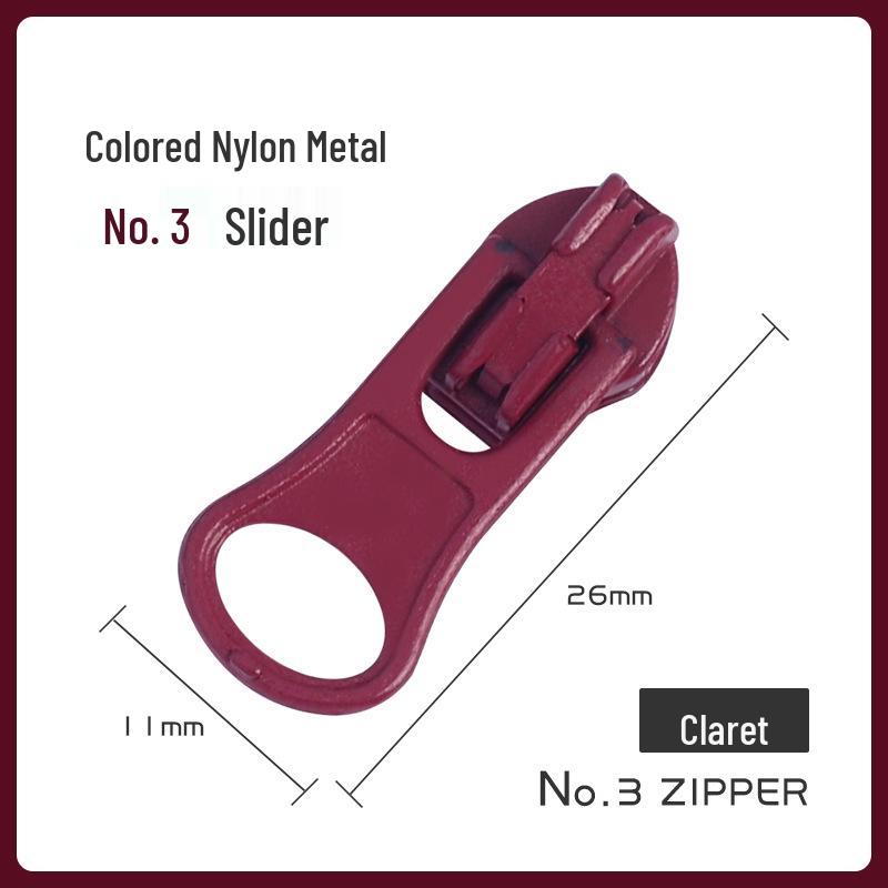 Nylon- und Metall-Reißverschlussanhänger für Jacken und Taschen (Nein. 3 & Nein. 5)