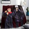 Jujutsu Kaisen Character Group Blanket, Soft Throw for Bedroom, Perfect Gift for Jujutsu Kaisen Fans.chl