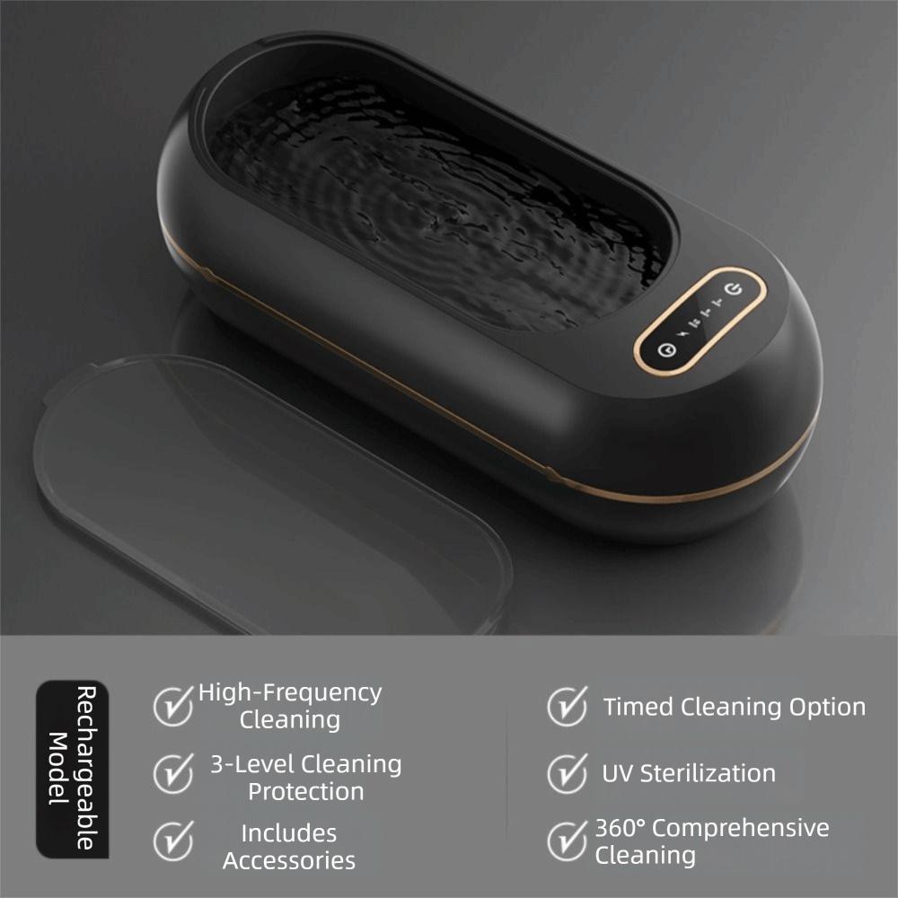 3 modes Versatile Ultrasonic Cleaning Machine Vibration Wash Cleaner for Ring Glasses Makeup Brush