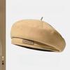 1Pc  Beret Female Autumn and Winter Japanese Retro Versatile Letter Face Small Octagonal Hat Small Fragrant Pumpkin Hat