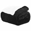 Throw Blanket Black 130 X 150 Cm Fleece