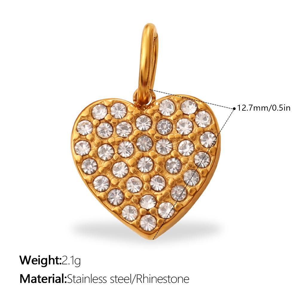 Exquisite Shining Diamond-Encrusted Gold Pendant, High-End Temperament, Light Luxury Earrings, Necklaces, Jewelry Accessories
