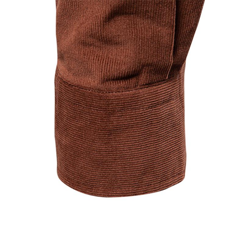 Gant Pánská manšestrová košile z čisté bavlny s klopovým límcem, business casual košile s dlouhým rukávem, novinka podzim a zima 2025 s výšivkou