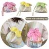 Printing Drawstring Bag Plaid Storage Bag New Bundle Pocket  Women Students