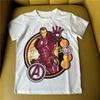 Japan  Hero Spider-Man Superman Boys Cotton T-Shirt Summer Cartoon Sweat Absorbing Children Short Sleeve Tide