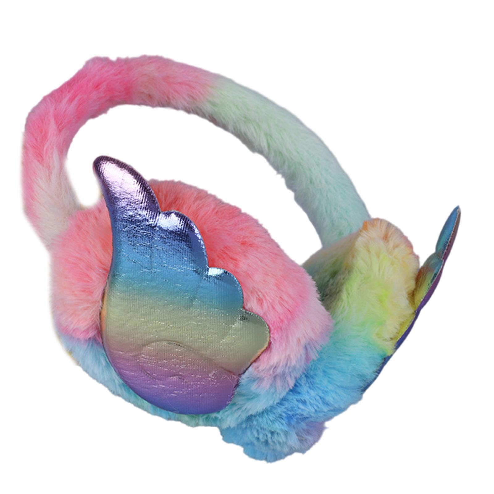 

Красочная мультяшная защита ушей с крыльями для женщин, разных размеров головы, для активного отдыха зимой на открытом воздухе, сохраняет тепло на улице D