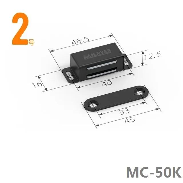 with 4 x Screws Black Door Magnetic Catch,Cabinet Furniture Closet Catches Latch with Strong Magnetic,Made of Stainless Steel
