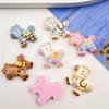10Pcs Cartoon Diy Resin Accessories Cabochon Flatback Cute Cartoon Pony Embellishments For Diy Jewelry Making Decoration