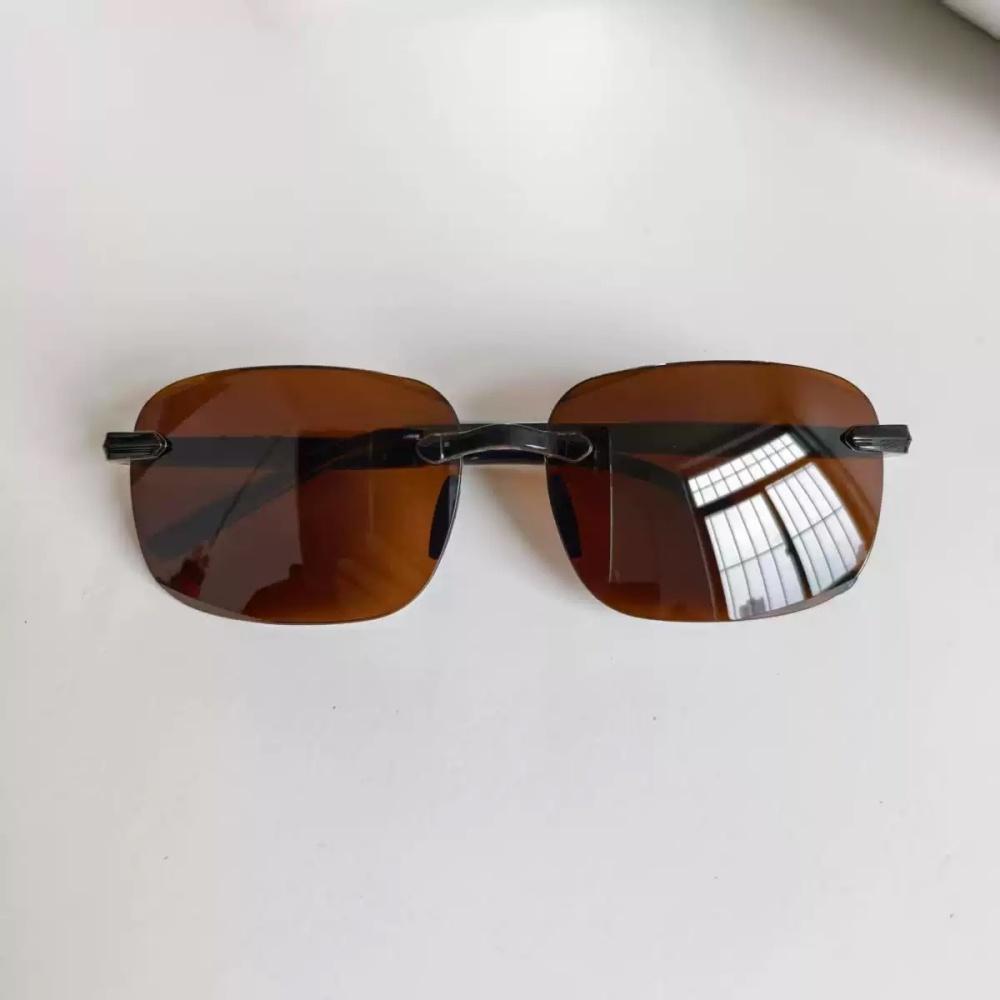 Fashion Square Frameless Sunglasses Outdoor Driving Cycling Goggles Eyewear Uv400 Protective Eyewear Rimless Sunglasses