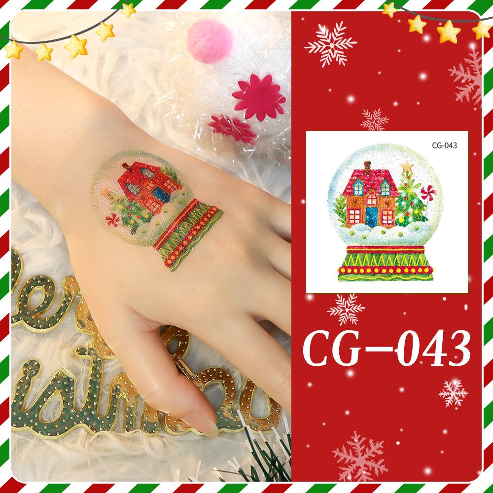 Ruikalong Christmas Cartoon Temporary Tattoo Stickers for Face and Arms