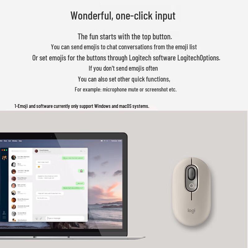 Logitech POP MOUSE Wireless Bluetooth Mouse