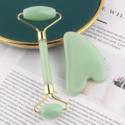 Set de Masaj Gua Sha în Formă de Inimă și Roller Facial