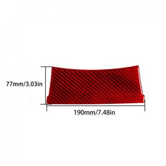 Red Carbon Fiber Below Storage Cover Trim Type B For Toyota Camry 2007-2011