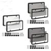2PCS Universal American License Plate Frame with Screws Number Plate Car Plate Frame 6Inchx12inch for Truck Vehicles Auto