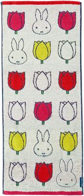 Marushin Miffy Face Tulip and Miffy 5805018000 Towel, Merchandise,