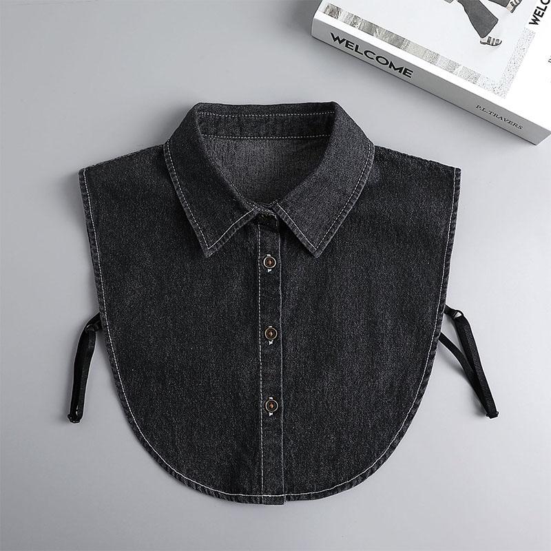 Fashionable Cotton Lace False Collar Shirt, Women's Detachable Collar Shirt, False Tie, Lapel Shirt Top