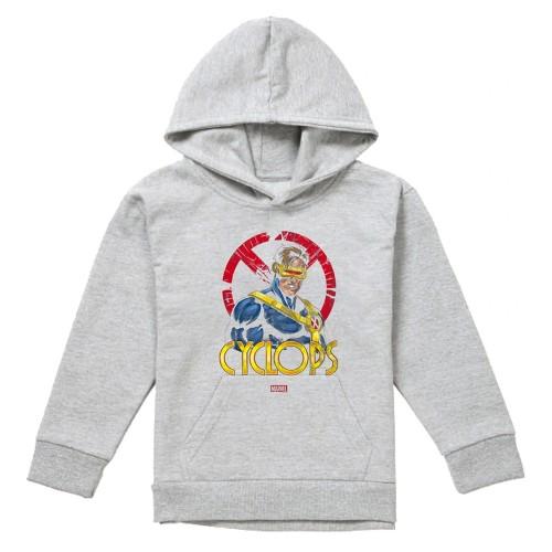 X-Men Childrens/Kids Cyclops Logo Heather Pull Over Hoodie