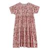 The Real Shot Is Summer Thin Cotton and Linen Fat Mm Round Neck Short-sleeved Vacation Style Loose and Thin Cake Skirt Big Swing A-shaped Skirt