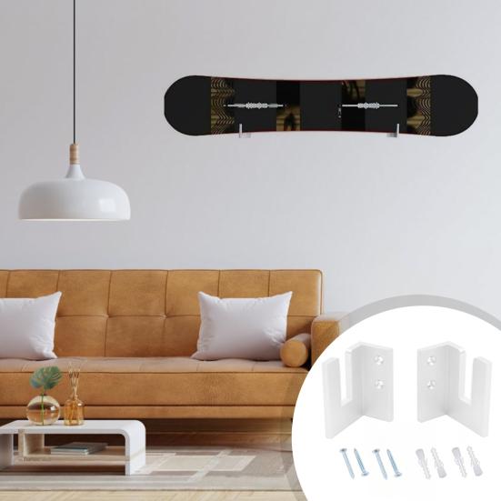 Snowboard Wall Mount Skateboard Wall Rack Hanger Heavy Duty Utility Garage Storage Hook for Snowboard Longboard