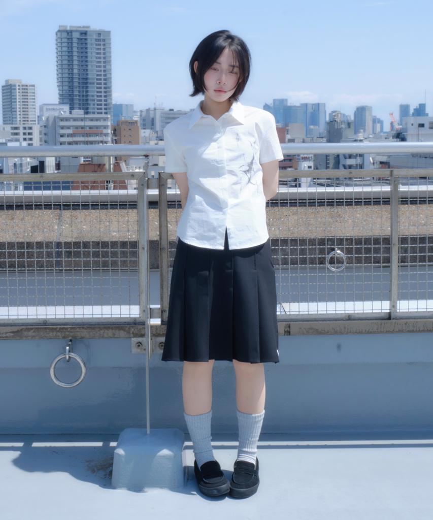 Miyuki Miuki Pleated Midi Skirt (Black)