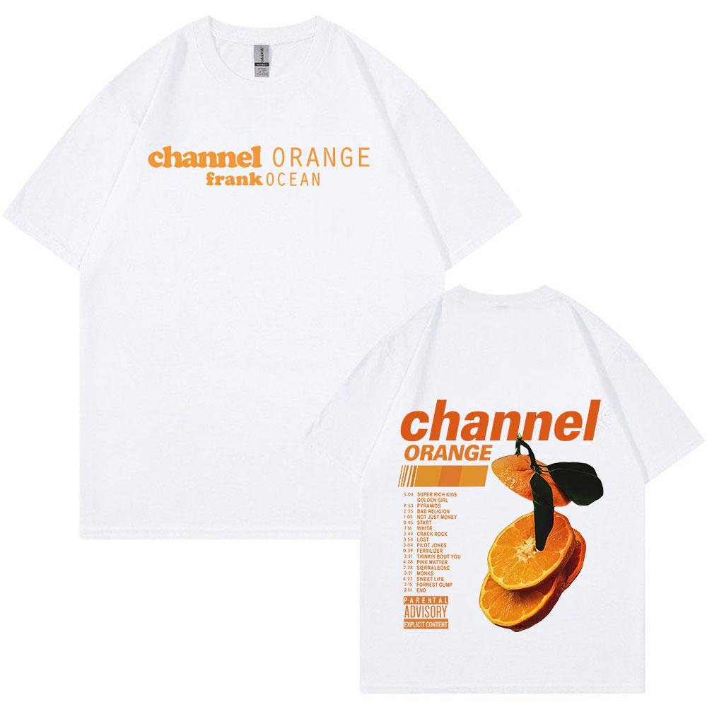

Frank Channel Orange Graphic T Shirt Blond Album Fashion Hip Hop RB Tshirts Unisexs Women Short Sleeve T Shirts M
