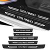 Carbon Fiber Car Door Sill Protector Decals For ORLANDO Logo Trunk Anti-Scratch Protective Strip Auto Accessories