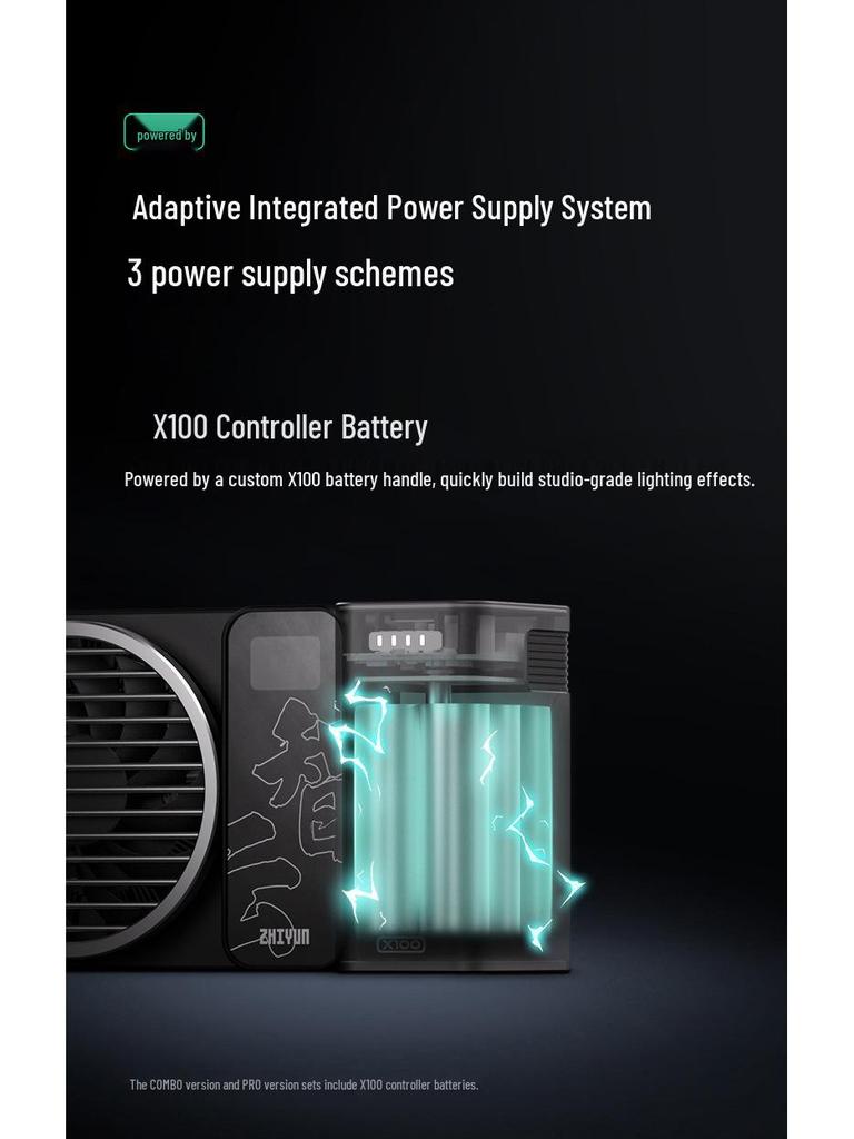 ZHIYUN X100 Portable 100W COB Fill Light for Photography & Livestreaming