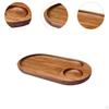 Dessert Plate Wood Serving Tooth Organizer Starters Tablet Modern