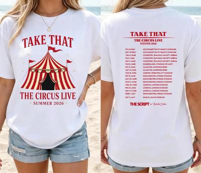 Unisex yaz 2026 Tur T-Shirt, Sirk Sıcak Hava Balonu T-Shirt
