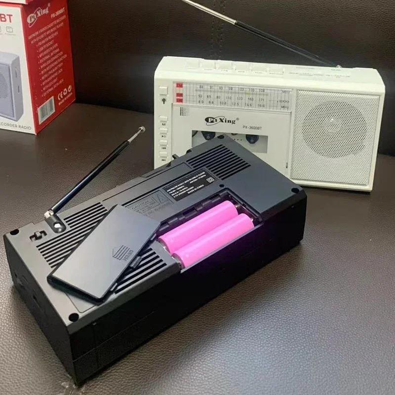 Solární Nabíjecí Magnetofon Walkman Přehrávač Hudby FM Rádio USB /TF Přepisovací Magnetofon Rádio Dětské Učení Angličtiny