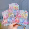 Kid-Friendly Cartoon Hair Accessories: Pain-Free Hair Ties, Princess Ropes, 5 Pairs for Little Girls