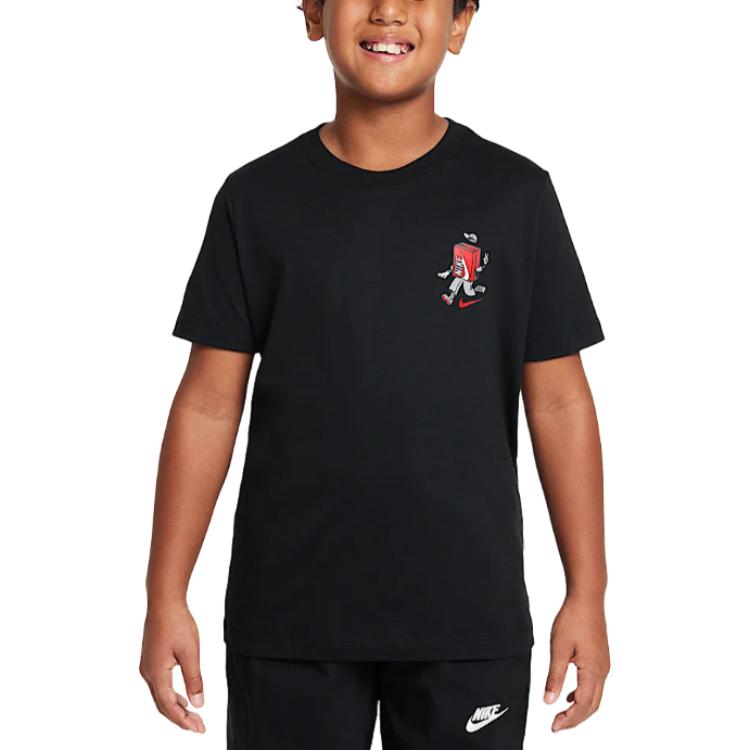 Nike Sportswear Comfortable Soft Casual Short Sleeve T-Shirt Unisex Tops Black HM5660010