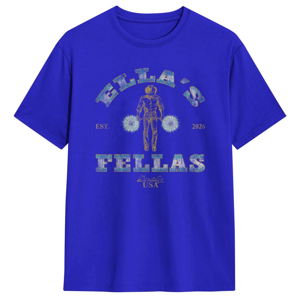 Ella Fellas Club Cotton T Shirts Trendy Cool Tee Shirt for Adult Summer Casual Short Sleeve Clothes