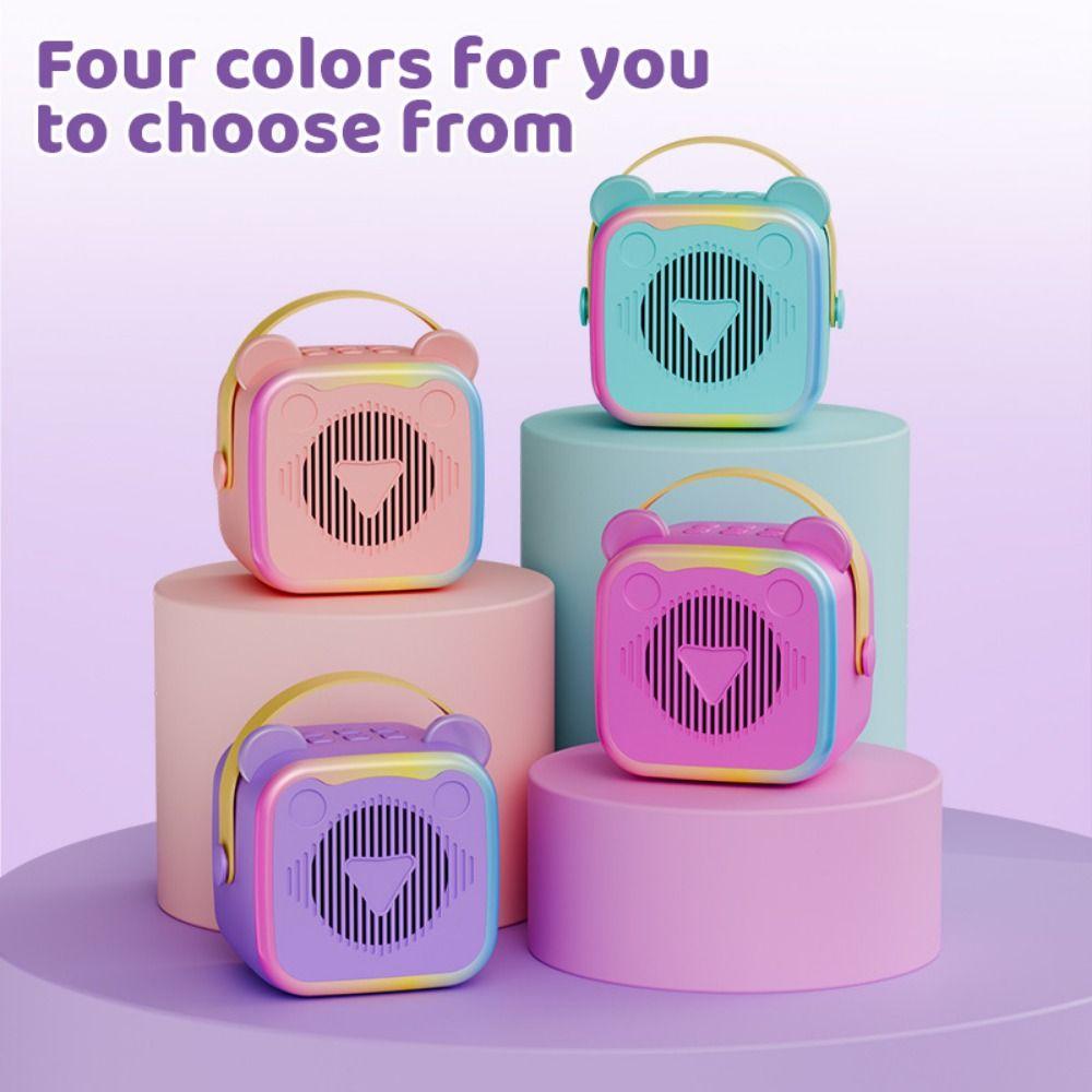 HIFI Surround Mini Karaoke Machine Portable Mini Home Karaoke Speaker Mini Bluetooth Audio Parties